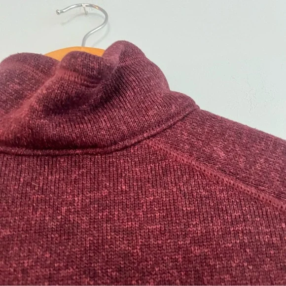 Patagonia Fleece Medium Better Sweater Quarter Zip Pullover Maroon - Picture 5 of 8